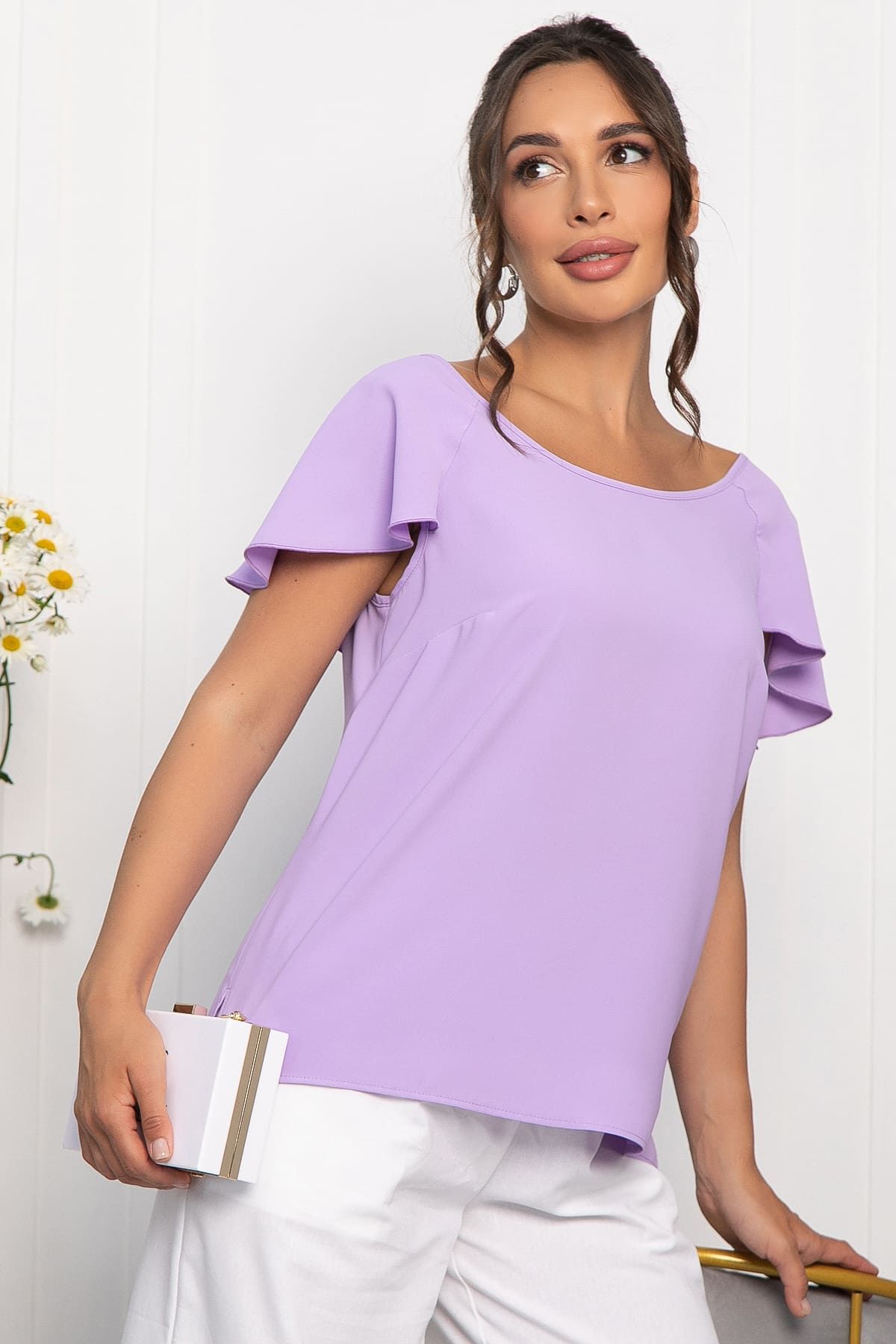 Блуза Летящая волна (сиреневая) Б13970-16М