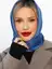 Косынка с отворотом (пепельно-синяя) КО21-23М