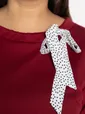 Блуза Федерика (бордово-белая) Б14997-18М