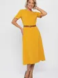 Платье трикотажное Парижанка (желтое) П14334-10М