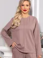 Костюм трикотажный Осенний комфорт (коричневый) К14680-30М