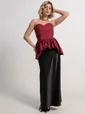 Корсет Эпатаж (вишневый) Б15216-53М