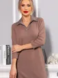 Платье трикотажное Каприччио (коричневое) П14591-10М
