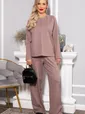 Костюм трикотажный Осенний комфорт (коричневый) К14680-30М