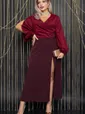 Платье Иллюзия (винный) П14435-13М