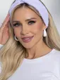 Повязка на голову сиреневая ПВ7