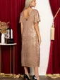 Платье праздничное Валерия (бежевое) П14454-39М