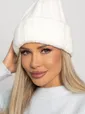 Шапка двухслойная Зимние деньки (молочная) Ш24-4М