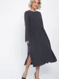 Платье из вельвета Андреа (графит) П14801-25М