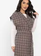 Жилет костюмный из твида Жюлли (кофе) Б14489-4М