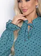 Платье Осенняя симфония (бирюзовое) П10937