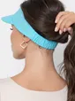 Козырек хлопковый (голубой) КЗ48