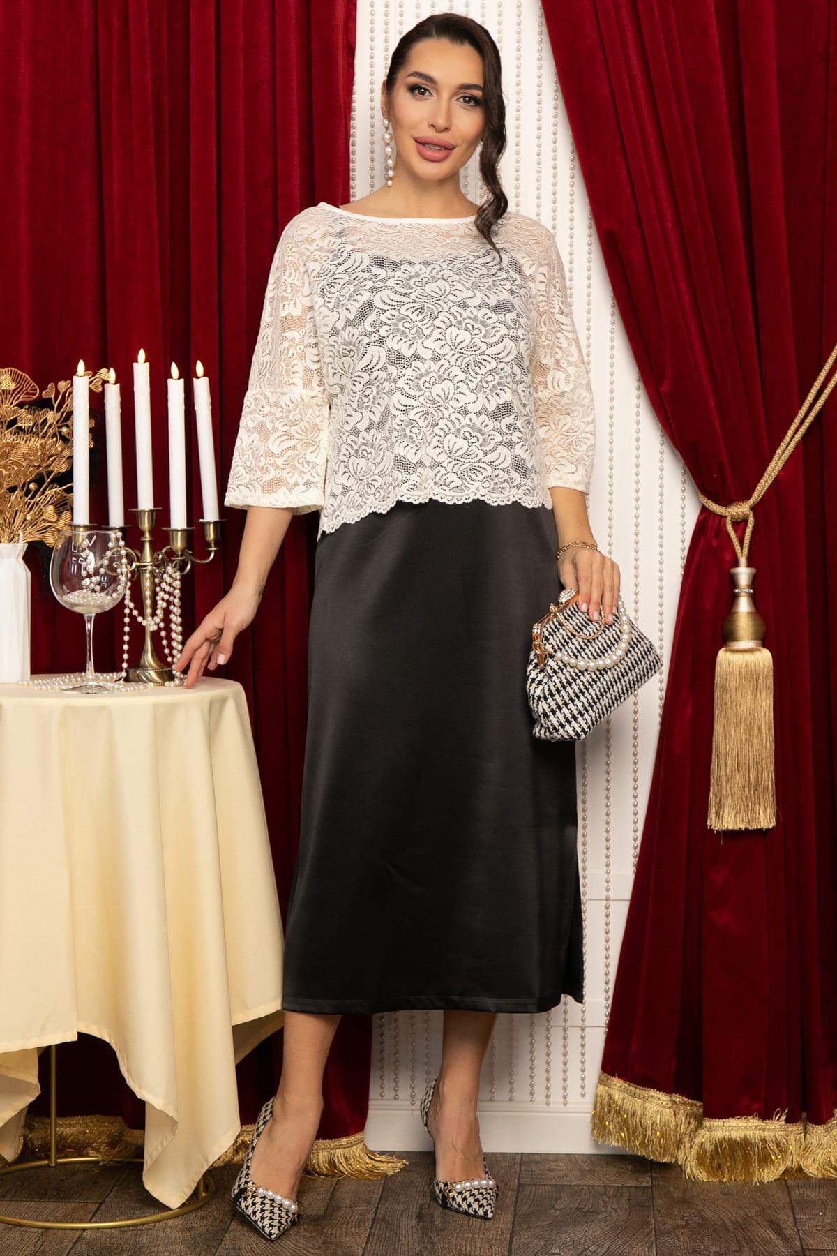 Костюм Прованс (черно-молочный) К14678-10М