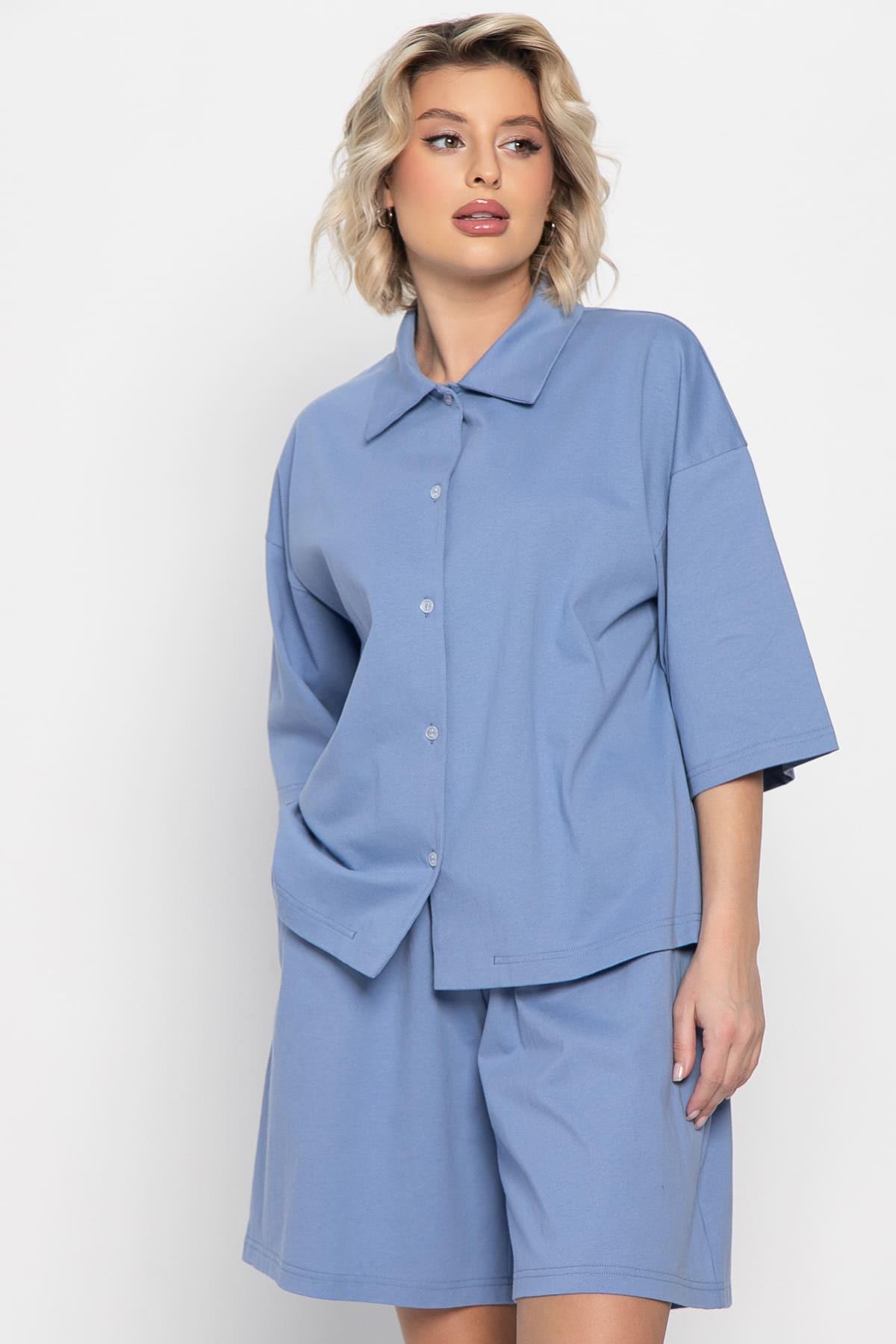 Костюм домашний Облачный уют (голубой) К14981-53М