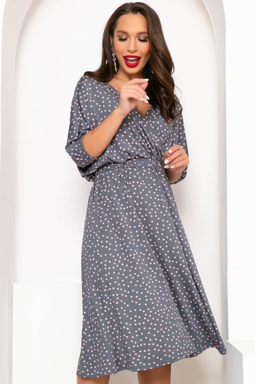 Платье "Беверли" (графит) П4316