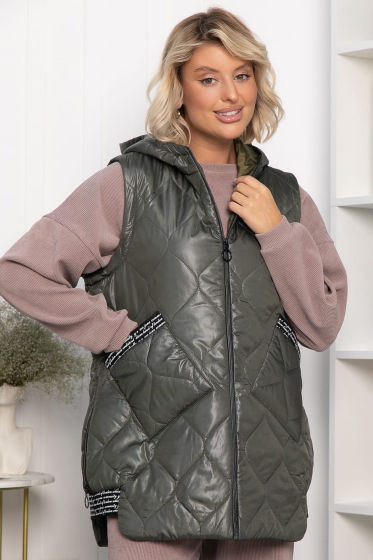 Жилет утепленный Дана Мур (хаки) Б14309-18М