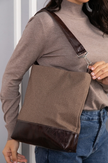 Сумка-шопер (коричневая) СШ08-46