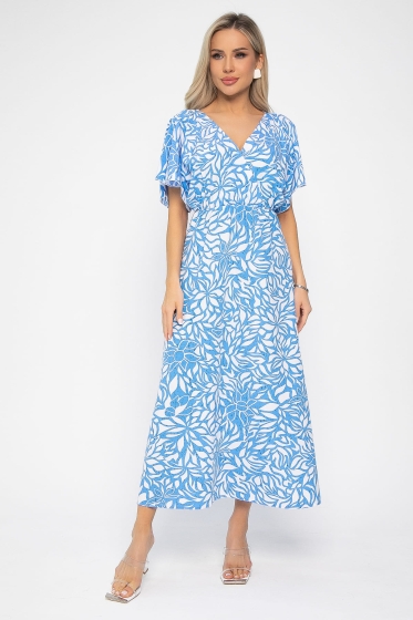 Платье Летнее настроение (голубое) П13728-7М
