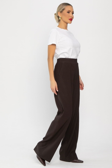 Брюки на резинке Лавриона (кофе) Б14261-18М