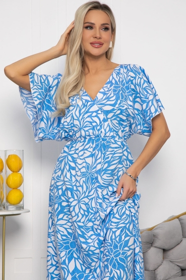 Платье Летнее настроение (голубое) П13728-7М