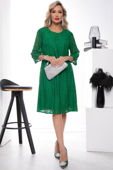 Платье "Галина" (яркая зелень) П5123