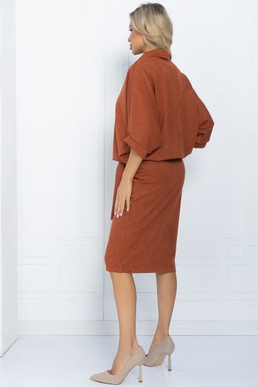 Платье Антония (терракотовый) П11714