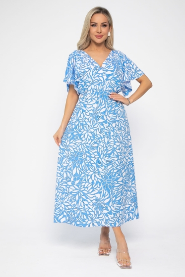 Платье Летнее настроение (голубое) П13728-7М