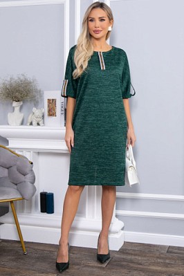 Платье трикотажное Кайла (зеленое) П14587-10М