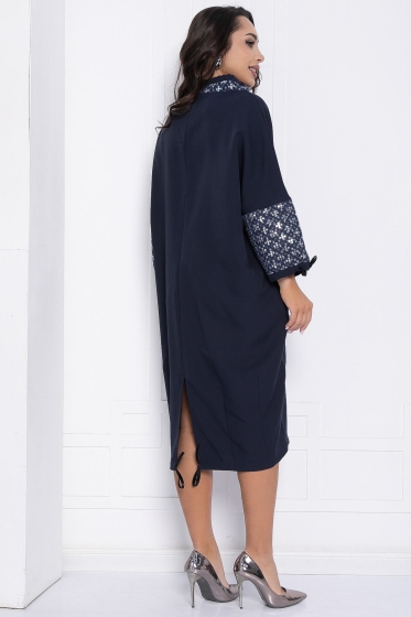 Платье Эванс (синее) П12396-10