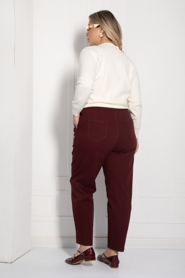 Джинсы Страсбург (винный) Б12713-12