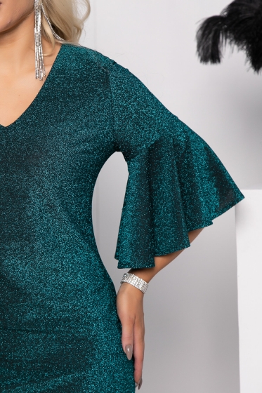 Платье "Кэрол" (изумруд) П7729